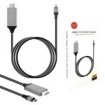 Câble adaptateur usb - c 3. 1 type c vers hdmi 4k mhl 200cm, jl730 Câble adaptateur usb - c 3. 1 type c vers hdmi 4k mhl 200cm, jl730