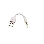 C�ble adaptateur usb chargeur jack pour ipod shuffle 2g