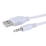 C�ble adaptateur usb - chargeur jack pour ipod shuffle 2g