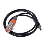 Cble adaptateur usb vers dmx pour contrleur de lumire de scne, cble de conversion de signal dmx ...