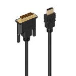 Cble adaptateur vido hdmi mle vers dvi mle vers hdmi, dvi - d p, moniteur lcd et led haute rsolution, ...