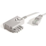 Câble adsl adsl gris 2, 5 m pour connexion dsl tae rj45 voip fritzbox speedport Câble adsl adsl gris 2, 5 m pour connexion dsl tae rj45 voip fritzbox speedport