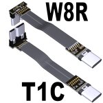 Cble arien plat flexible fpv usb 3. 0 type - c mle vers micro - b femelle, haute vitesse, ruban ffc, ...