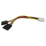 C�ble alim en y 1x molex vers 2 x sata 0. 16m