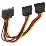 Cble d'alimentation 15 broches, adaptateur rpartiteur en y sata 15 broches mle vers 3x15 broches femelles, ...