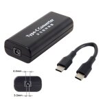 C�ble d'alimentation 4. 5x3. 0mm dc, entr�e jack vers usb c, type c, pour macbook, t�l�phone portable ...