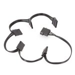 Cble d'alimentation pour disque dur sata 15 broches m1  5, cordon sparateur pour pc, adaptateur d'alimentat ...