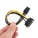 Câble d'alimentation pci e de 15 à 6 broches, convertisseur de carte graphique pci express, longueur ... Câble d'alimentation pci e de 15 à 6 broches, convertisseur de carte graphique pci express, longueur ...