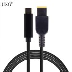 C�ble d'alimentation pd type c usb c, entr�e rectangulaire, 11. 0x4. 5mm, pour thinkpad x1 en carbone ...