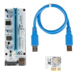 C�ble d'alimentation sata 6 broches usb 3. 0, 60cm, mini pci e vers pcie pci express 1x � 16x
