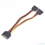 Cble d'alimentation universel sata 15 broches mle  femelle, sparateur 2 sata, cble adaptateur d'alimentat ...
