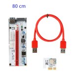 C�ble d'alimentation usb 3. 0 pci e vers 6 broches, ver008s express 1x4x8x16x, carte sata 15 broches ...