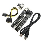 C�ble d'alimentation usb 3. 0 ver009s plus pci e riser, pour carte graphique 009s pcie x1 � x16, 6 broches, ...