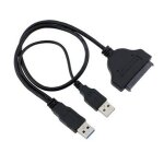 C�ble d'alimentation usb 3. 0 vers sata 2. 5 de 50cm � 22 broches pour disque dur de 3. 0 pouces, adaptateur ...