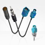 Cble d'antenne d'autoradio fakra z mle vers din mle fakra z femelle vers din femelle cble adaptateur ...