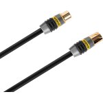 Câble d'antenne coaxial - pour téléviseurs 100 hz - quadruple blindage en feuilles métalliques et tresse ... Câble d'antenne coaxial - pour téléviseurs 100 hz - quadruple blindage en feuilles métalliques et tresse ...