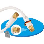 C�ble d'antenne sat c�ble coaxial c�ble de satellite tv 15, 0m quadruple blindage, pour hdtv, r�cepteur, ...