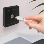 Cble antenne - satellite cble tv sat 75 ohm connecteur coaxial femelle vers connecteur type f mle ...