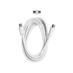 Cble antenne tv 3m - 9. 5mm mle / femelle + adaptateur 75db