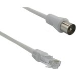 C�ble antenne tv essentielb m�le 9, 52 mm / rj45 m�le