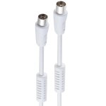 Cble antenne tv avec filtre mle femelle droit cble coaxial antenne tv cble tv compatible tv, dcodeur, ...