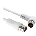 C�ble antenne tv listo 2m droite - m / coudee - f