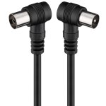 Cble antenne tv mle femelle, cble coaxial antenne tv, cble antenne tv coud 90, cble tv, dcodeur, ...