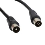 Cble antenne tv mle femelle droit cble coaxial antenne tv cble antenne tv compatible tv, dcodeur, ...