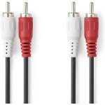 Cble audio 2 x rca mles - 2 x rca mles cble audio rca double convient pour blu - ray, home cinma, ...