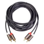 C�ble audio av m�le vers m�le 2rca om 2 rca, avec lotus, pour home cin�ma, dvd, tv, st�r�o, cd, bo�te ...
