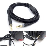 Cble audio pour casque de jeu, 3. 5mm, remplacement pour hyperx cloud mix cloud alpha, commande de sourdine ...