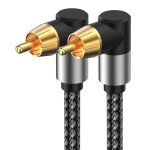 C�ble audio coaxial num�rique � angle droit - connectez tv, spdif 5. 1 canal rca 1, 5 m