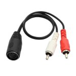 Câble audio din 5 broches vers rca, câble audio din femelle 5 broches vers 2 rca mâles (30 cm) Câble audio din 5 broches vers rca, câble audio din femelle 5 broches vers 2 rca mâles (30 cm)