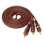 Câble audio hi - fi 1rca vers 2rca, 4n, en cuivre sans oxygène, prise mâle rca flexible, répartiteur ... Câble audio hi - fi 1rca vers 2rca, 4n, en cuivre sans oxygène, prise mâle rca flexible, répartiteur ...