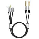 C�ble audio jack 3, 5 mm vers jack 6, 35 mm, 3 en 1 usb c vers double 6, 35 mm ts st�r�o aux r�partiteur ...