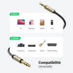 Câble audio jack 3. 5mm vers 6. 35mm câble jack stéréo nylon tressé compatible avec piano electronique ... Câble audio jack 3. 5mm vers 6. 35mm câble jack stéréo nylon tressé compatible avec piano electronique ...