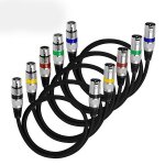 Câble audio mâle - femelle, 5 pièces, xlr mâle - femelle, m / f, 3 broches, jack, + ofc shield, cuivre, ... Câble audio mâle - femelle, 5 pièces, xlr mâle - femelle, m / f, 3 broches, jack, + ofc shield, cuivre, ...