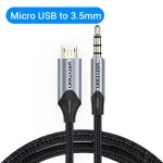 Câble audio micro usb vers 3. 5mm, carte son hi - fi, adaptateur pour microphone karaoké, jack 3. 5, ... Câble audio micro usb vers 3. 5mm, carte son hi - fi, adaptateur pour microphone karaoké, jack 3. 5, ...