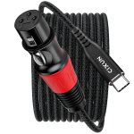 Cble audio microphone usb c vers xlr, cble microphone femelle usb c tress vers xlr pour lenregistrement ...