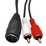 Câble audio midi 7 broches din femelle vers 2 double rca mâle, cordon audio 1. 5m din 7 broches vers ... Câble audio midi 7 broches din femelle vers 2 double rca mâle, cordon audio 1. 5m din 7 broches vers ...