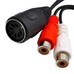 C�ble audio midi din femelle � 7 broches, 0. 5m 1. 0m 1. 5m