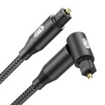 Cble audio optique cordon optique cbles toslink angle droit (plaqu or, cable optical coud, spdif ...