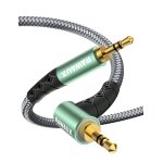 Cble audio prise jack mle mle 3. 5mm mini auxiliaire cble 90 degrs aux audio cable jack compatible ...