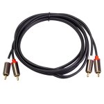 C�ble audio rca vers 2 rca m�le vers m�le, plaqu� or, 2m / 3m / 5m, pour home cin�ma, amplificateur de ...