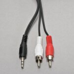 Cble audio stro 2 x rca mle vers mle 3, 5 mm 10 m