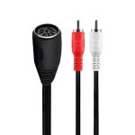 Câble audio stéréo din 8 broches vers 2 rca, din 8 broches femelle vers 2 rca mâle rouge blanc pour équipement ... Câble audio stéréo din 8 broches vers 2 rca, din 8 broches femelle vers 2 rca mâle rouge blanc pour équipement ...