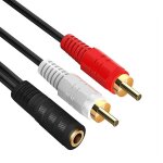Câble audio stéréo femelle de 3, 5 mm vers 2 rca mâles câble répartiteur audio stéréo convient pour amplificat ... Câble audio stéréo femelle de 3, 5 mm vers 2 rca mâles câble répartiteur audio stéréo convient pour amplificat ...