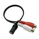 Câble audio stéréo femelle 3, 5 mm vers 2 rca femelle, câble répartiteur audio stéréo, convient pour ... Câble audio stéréo femelle 3, 5 mm vers 2 rca femelle, câble répartiteur audio stéréo, convient pour ...