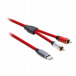 Câble audio usb type - c vers 2 rca 1 mètre Câble audio usb type - c vers 2 rca 1 mètre