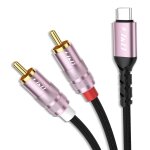 Cble audio usb c vers 2 rca, adaptateur type c vers 2rca mle, cordon diviseur stro y auxiliaire, ...